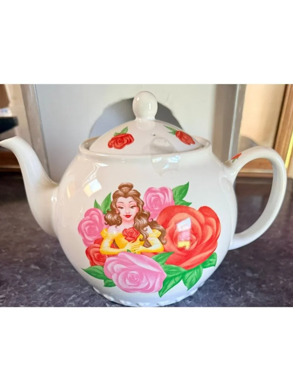 Walt Disney World Exclusive Ceramic Beauty & The Beast Princess Belle Teapot NOB - Picture 3 of 9